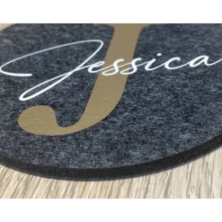 Filzuntersetzer personalisiert mit Namen Filz Untersetzer wieder verwendbare Gastgeschenke für Hochzeit Konfirmation