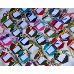 Filz-Wappen, Trachten-Brosche , Namensschild, Namensträger, Wappen-Anstecker Wunschbeschriftung, personalisiert