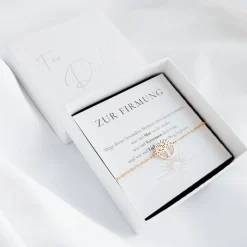 Firmung Geschenk Armband | Symbol & Farbe wählbar | Geschenkkarte Zur Firmung mit Sonnenaufgang | Geschenkset mit Box