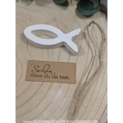 Fische Deko 5er Set Raysin Tischdekoration Konfirmation, Kommunion, Firmung, Jugendweihe, Taufe