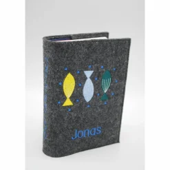 Fische Gebetbuch Hülle Geschenk Kommunion Firmung Rosenkranz religiös personalisierbar