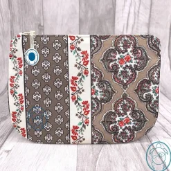 flache Kosmetiktasche, Täschchen, Clutch, Utensilo