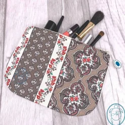 flache Kosmetiktasche, Täschchen, Clutch, Utensilo