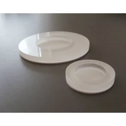 Flache Mini-Ablageschale / Ring-Schale - transparente Optik, ideales Geschenk zur Hochzeit, Verlobung oder Valentin