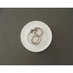 Flache Mini-Ablageschale / Ring-Schale - transparente Optik, ideales Geschenk zur Hochzeit, Verlobung oder Valentin