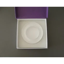 Flache Mini-Ablageschale / Ring-Schale - transparente Optik, ideales Geschenk zur Hochzeit, Verlobung oder Valentin