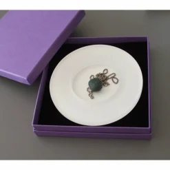 Flache Schmuck-Ablage / kleine Ring-Schale - transparente Optik