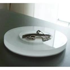 Flache Schmuck-Ablage / kleine Ring-Schale - transparente Optik