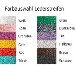 Flachmann Edelstahl 180 ml + Hülle bestickt mit Anker aus Wollfilz + Leder inkl. Geschenkbox - Farbauswahl