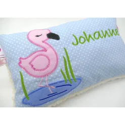 Flamingo Flamingokissen Karibik Namenskissen Taufkissen Kuschelkissen Kindergartenkissen Geburtsgeschenk