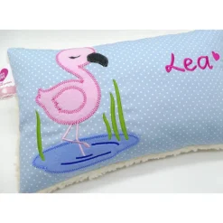 Flamingo Flamingokissen Karibik Namenskissen Taufkissen Kuschelkissen Kindergartenkissen Geburtsgeschenk