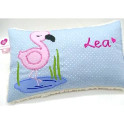Flamingo Flamingokissen Karibik Namenskissen Taufkissen Kuschelkissen Kindergartenkissen Geburtsgeschenk