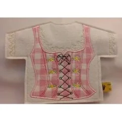 Flaschen Shirt Dirndl rosa – Personalisiertes Geschenk für Piccolos, Miniweinflaschen