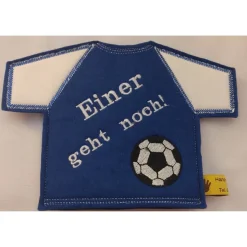 Flaschen Shirt Einer geht noch  Blau  – Oh wie ist das schön für Piccolos, Miniweinflaschen