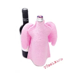 Flaschenengel Flaschenüberzug...rosa...