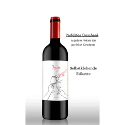 Flaschenetikett, selbstklebend, Personalisiertes Wein Flaschen Etikett Weihnachten, Christmas ,Selbstklebendes Weinetike