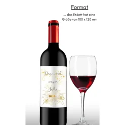 Flaschenetikett, selbstklebend, Personalisiertes Wein Flaschen Etikett Weihnachten, Christmas ,Selbstklebendes Weinetike