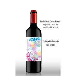 Flaschenetikett, selbstklebend, Personalisiertes Wein Flaschen Etikett Weihnachten, Christmas ,Selbstklebendes Weinetike