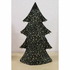 Flaschenhülle Tannenbaum in grün-gold