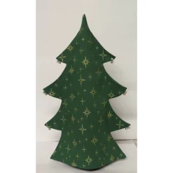 Flaschenhülle Tannenbaum in grün-gold