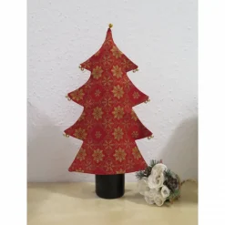 Flaschenhülle Tannenbaum in rot mit verschiedenen Druckmotiven