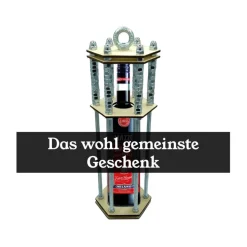 Flaschenkäfig DIY-Bausatz | Lustiges Geschenk für Männer & Frauen | Geburtstag, Party, Mitbringsel | Für 0,7L Flaschen