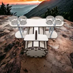 Flaschenkäfig Flugzeug – Originelles Männergeschenk personalisierbar, Schnapsflieger für 0,7l Flaschen