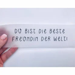 Flaschenpost Freundin Geschenk für Weihnachten, Karte, beste Freundinnen