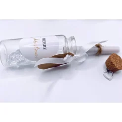 Flaschenpost Lehrerin Geschenk zu Weihnachten, Karte, Lehrer danke sagen