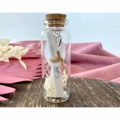 Flaschenpost Patentante Geschenk, beste Patentante der Welt, Geschenk Patin, Trockenblumen,