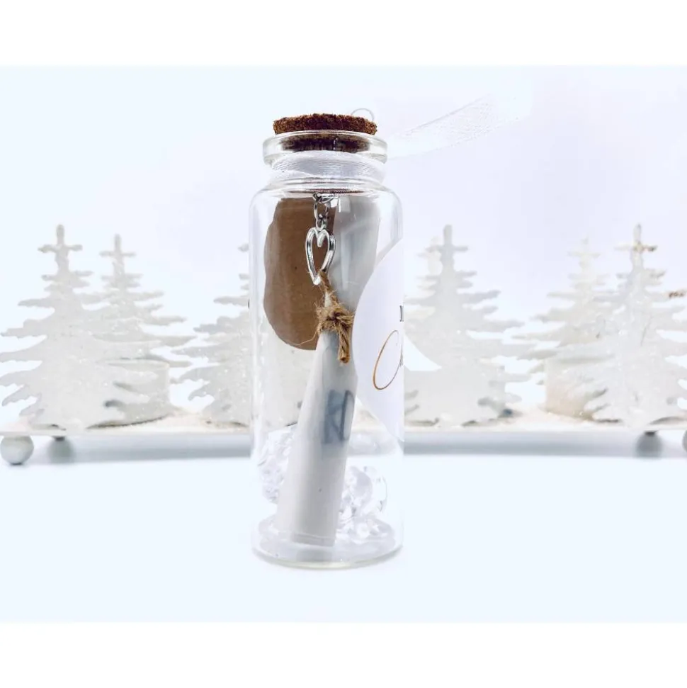 Flaschenpost Tagesmutter Geschenk zu Weihnachten, Karte, Tagesmutter danke sagen