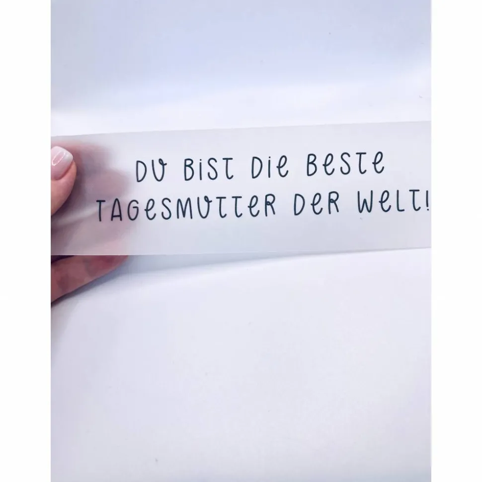 Flaschenpost Tagesmutter Geschenk zu Weihnachten, Karte, Tagesmutter danke sagen