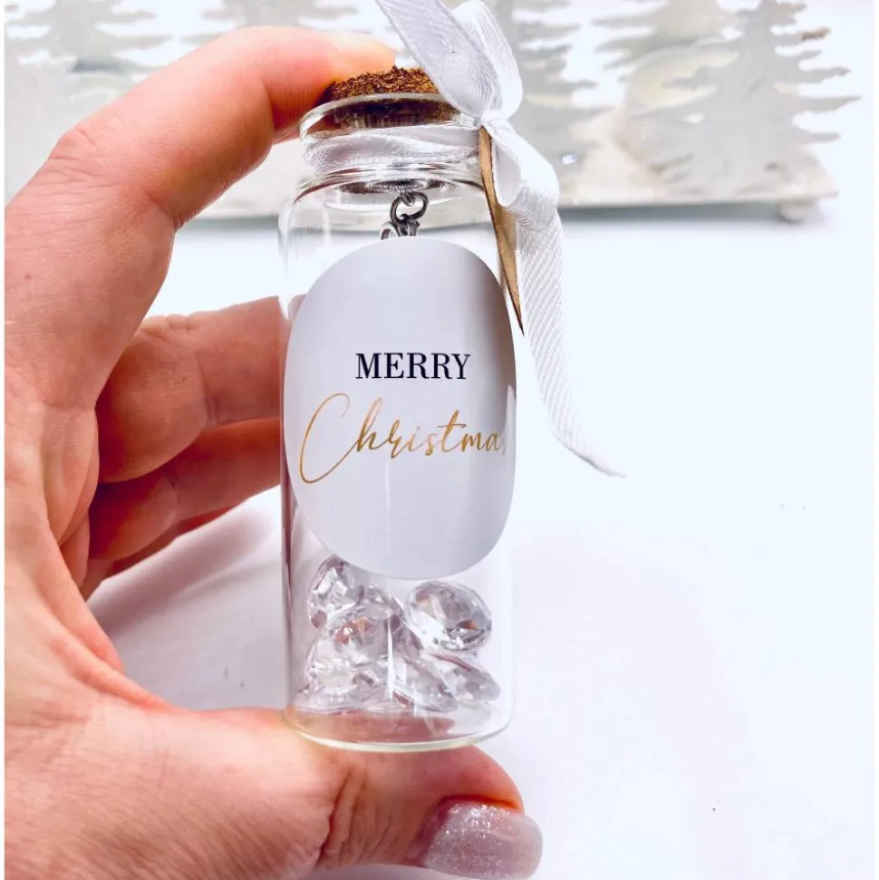 Flaschenpost Tagesmutter Geschenk zu Weihnachten, Karte, Tagesmutter danke sagen