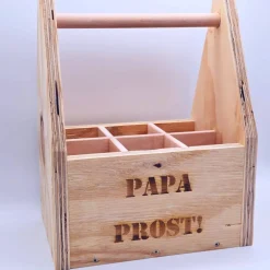 Flaschenträger aus Holz | Männerhandtasche | Geschenk für Männer  | Vatertagsgeschenk | Geschenk Gartenparty| Bierträger