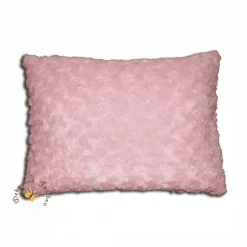 Flauschiges besticktes Kissen zur Erstkommunion mit Namen und niedlicher Vintage Mädchen-Applikation Schmusekissen