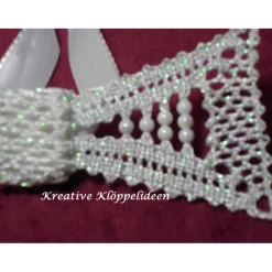 Fliege für den Bräutigam Hochzeit geklöppelt Handarbeit