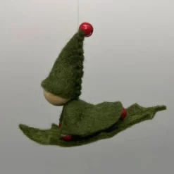 Fliegende Stechpalmenwichtel-  Winter - Fliegerle - Fensterdeko