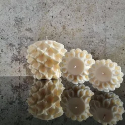 Flower Candle I Skulptur Kerze I Herbst I Stumpenkerze I Dekorative Kerze I Sojawachs I Trend I Hingucker I Home Decor