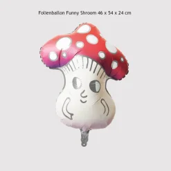 Folienballon Funny Shrooom 46 x 54 x 24 cm Fliegenpilz