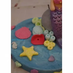 Fondant , Tortendeko , Taufe , Geburtstag ,Geburt Tortentopper Mermaid Meerjungfrau Nixe