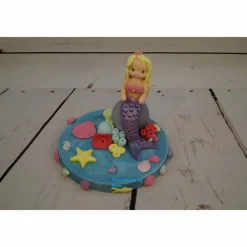 Fondant , Tortendeko , Taufe , Geburtstag ,Geburt Tortentopper Mermaid Meerjungfrau Nixe