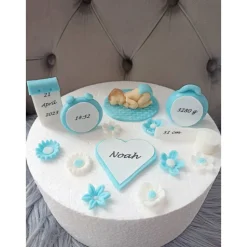 Fondant Dekoration Baby, Babyparty, Fondant Figuren, Tortendekoration