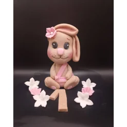 Fondant Figur Hase,Tortendekorationen, Fondant Figur Hase, Geburtstagsdekoration, Tierfiguren, Zuckerfiguren,