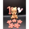 Fondant Figur Teddy, Tortendekoration Teddybär, Tierfiguren, Fondant Figuren für Torten