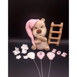 Fondant Figur Teddy, Tortendekoration Teddybär, Tierfiguren, Fondant Figuren für Torten