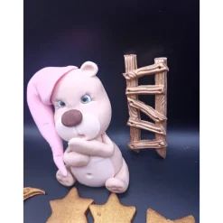 Fondant Figur Teddy, Tortendekoration Teddybär, Tierfiguren, Fondant Figuren für Torten