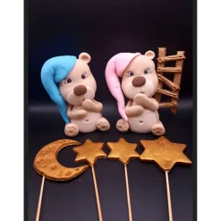 Fondant Figur Teddy, Tortendekoration Teddybär, Tierfiguren, Fondant Figuren für Torten