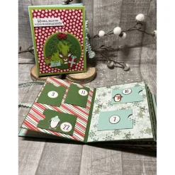 Foto-Adventskalender Adventskalenderbuch Advent Adventszeit Pinguin Schneemann Weihnachten Geschenk Stampin‘ Up!