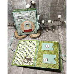 Foto-Adventskalender Adventskalenderbuch Advent Adventszeit Pinguin Schneemann Weihnachten Geschenk Stampin‘ Up!