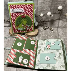 Foto-Adventskalender Adventskalenderbuch Advent Adventszeit Pinguin Schneemann Weihnachten Geschenk Stampin‘ Up!